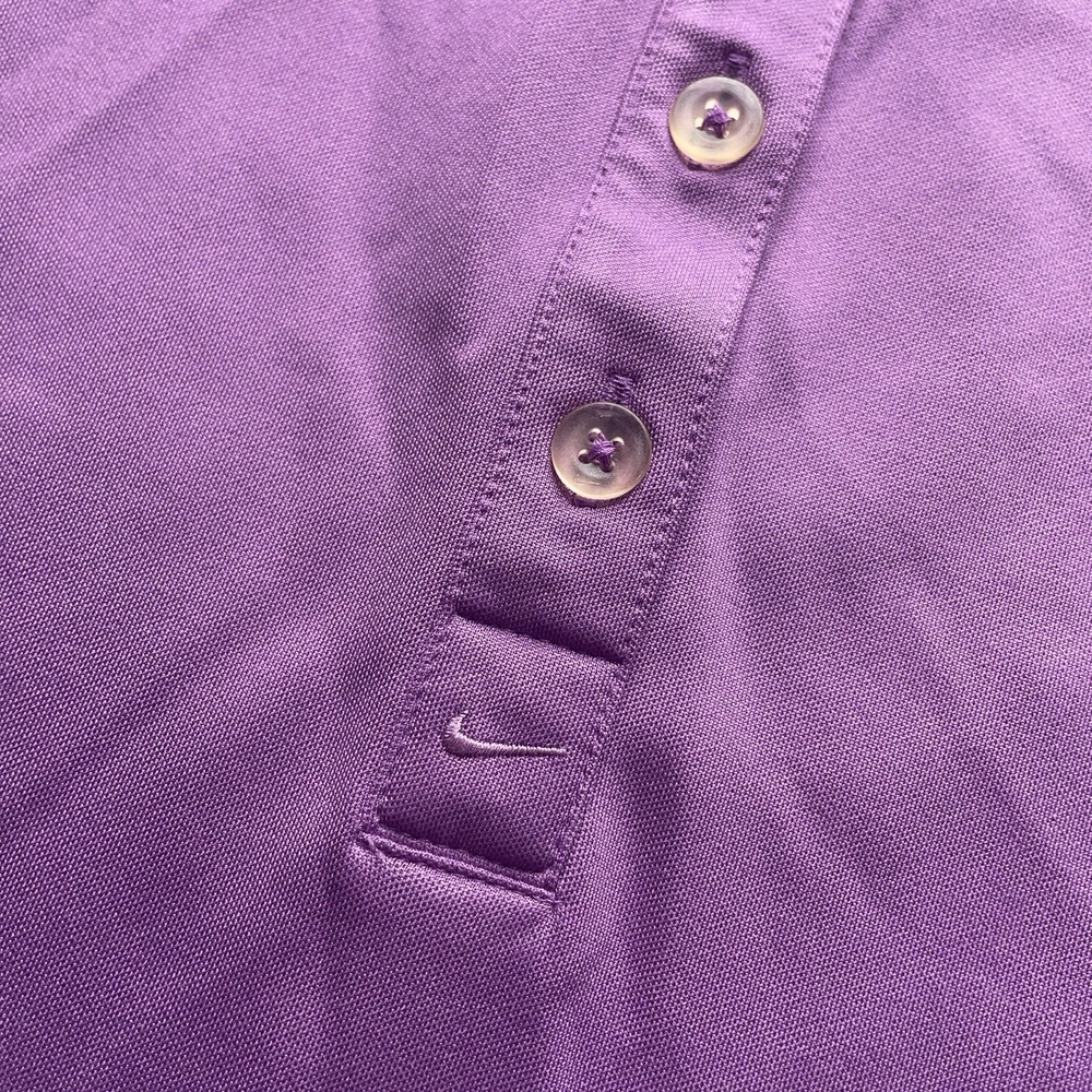 Nike Golf Tour Performance Titleist Purple Dri-Fit Polo Shirt Women's XL - Picture 8 of 13